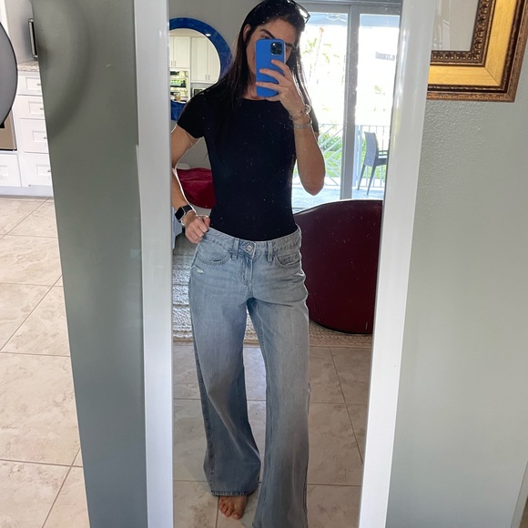 Express Tops - Express Contour Black Bodysuit NWOT